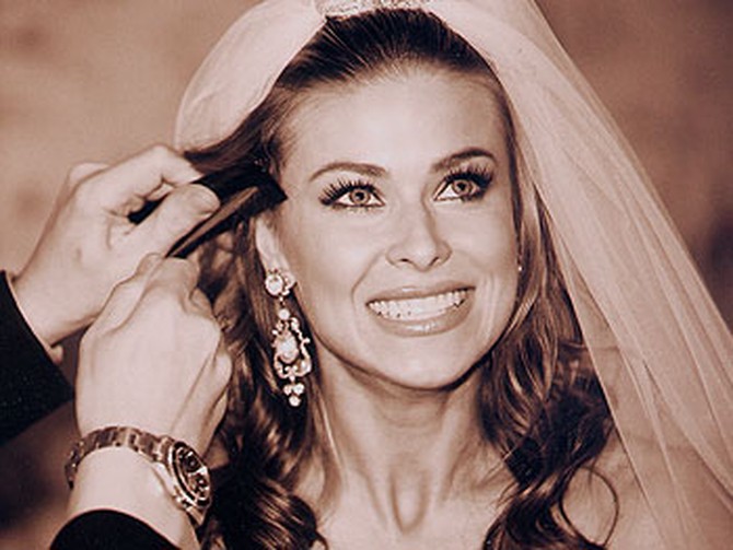 Carmen Electra as a bride