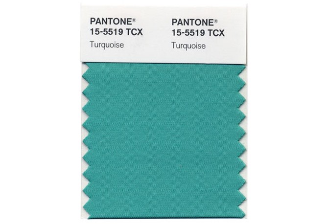 Pantone swatch: turquoise