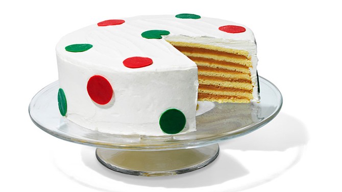 polka-dot cake