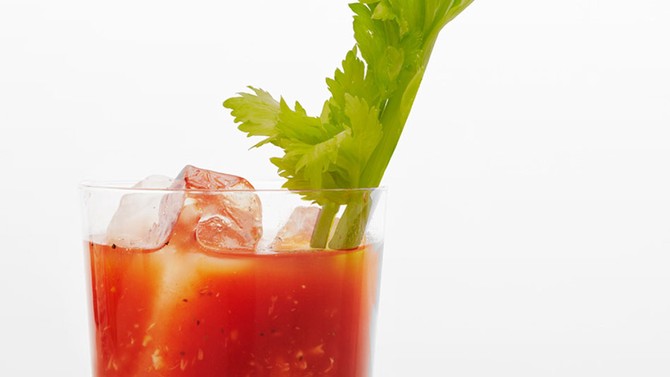 Bloody Mary with Basil Vodka