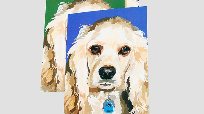 Wagging Tail Custom Portrait Cards