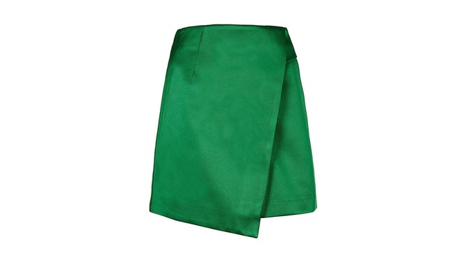 Green Wrap Skirt