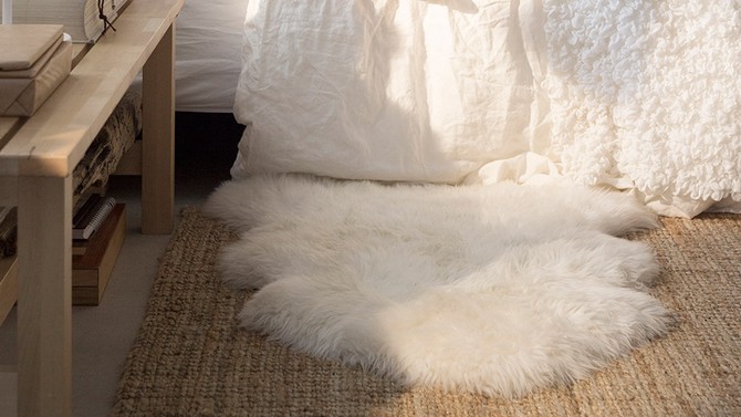 Soft fur rug