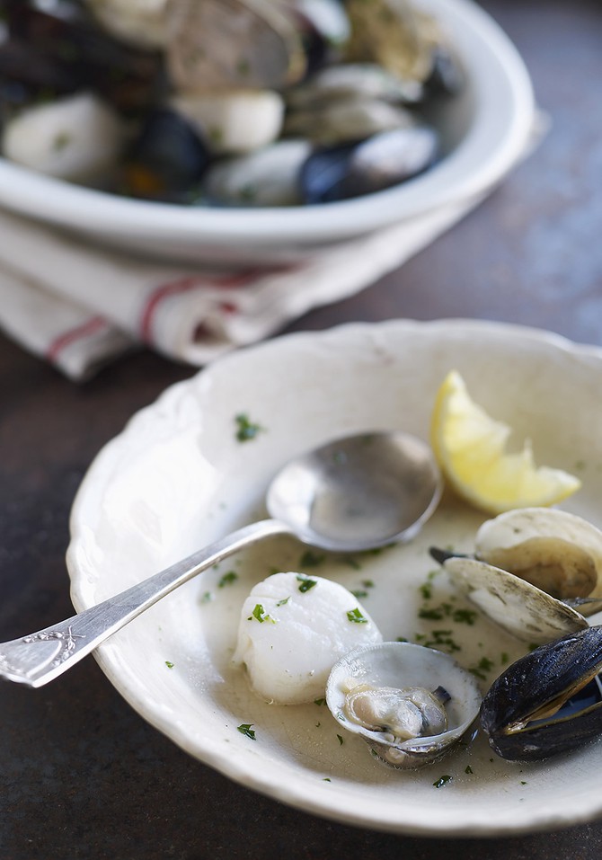 Clams and mussels