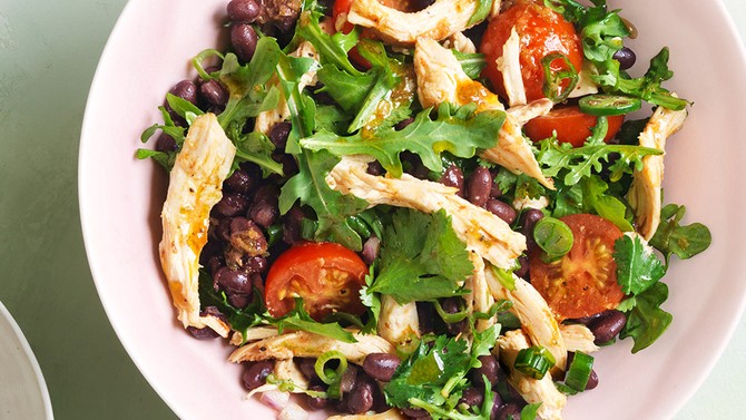 sunny anderson chicken and black bean salad recipe
