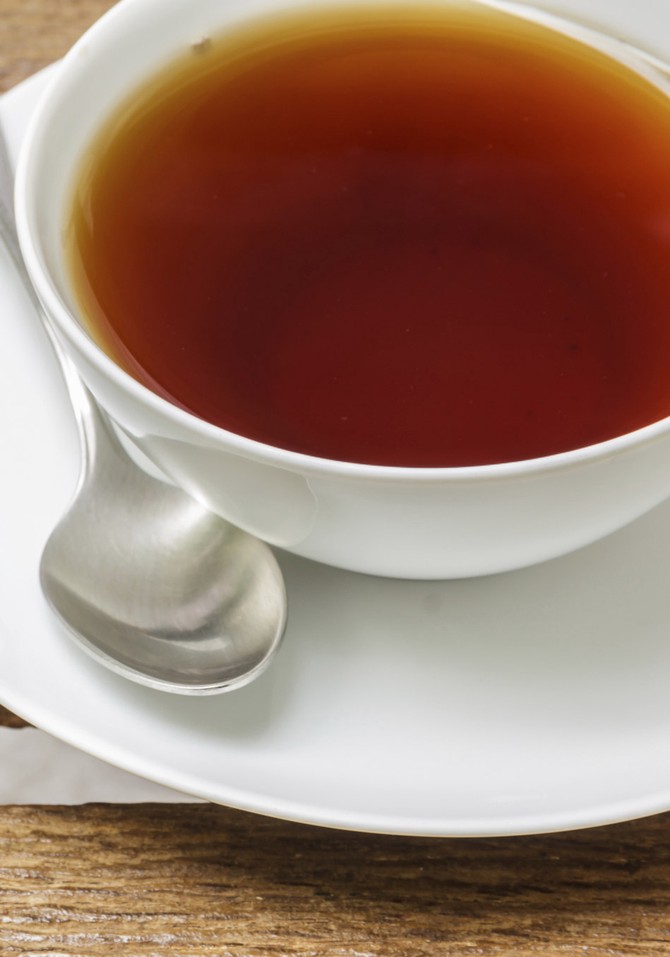 Plain tea without milk