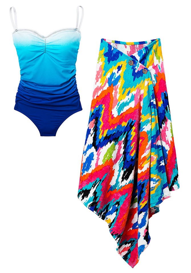 Colorful swimsuit coverup
