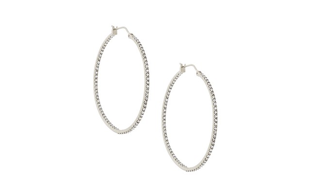 adelaide silver hoop earrings
