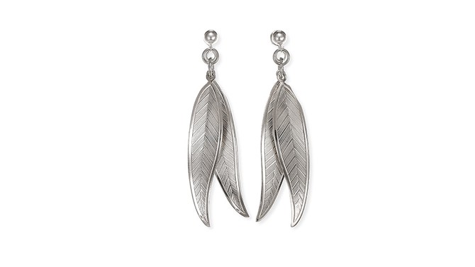 Double Feather Earring