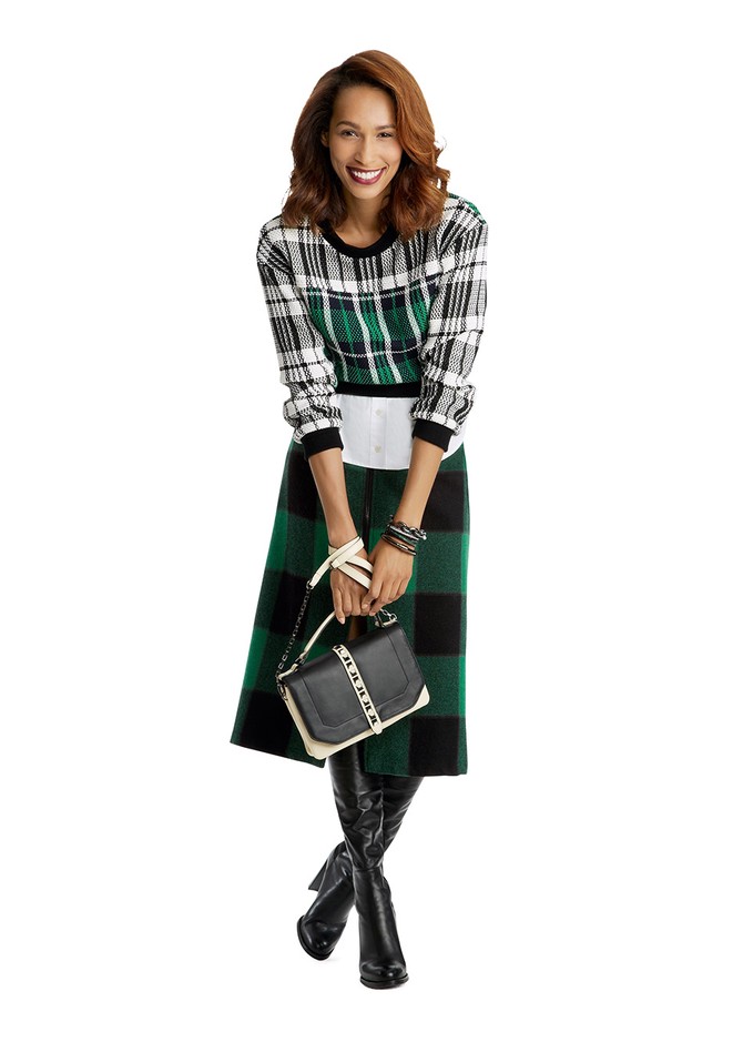 How to wear plaid to work