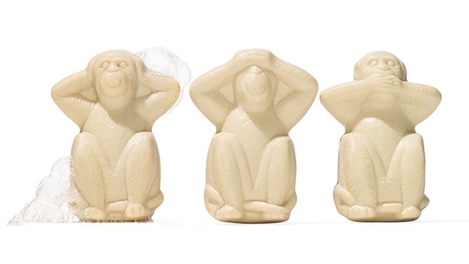 Three Wise Monkeys "Trois Singes" Soaps