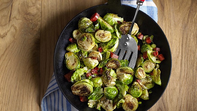 pan roasted brussels sprouts recipe