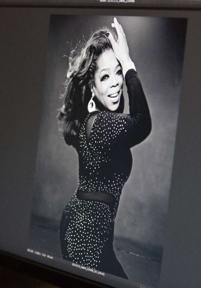 Behind the scenes of Oprah's May 2015 cover shoot