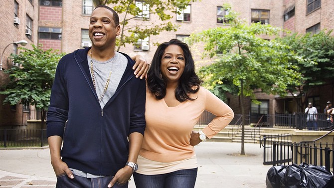 Jay Z and Oprah