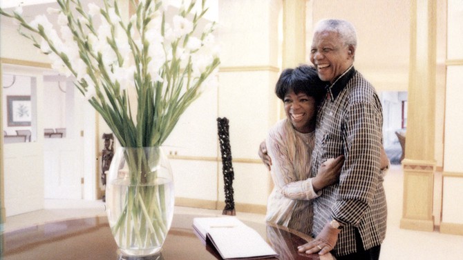 Nelson Mandela and Oprah