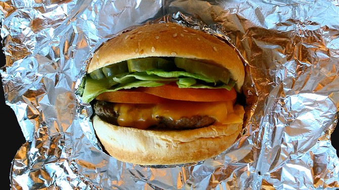 healthy burger fast food