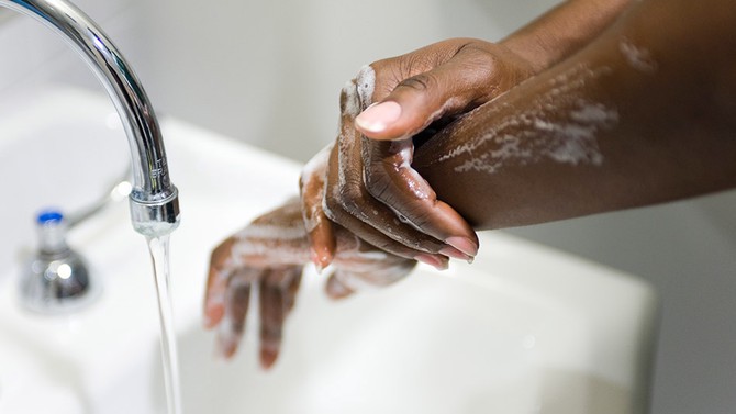 wash hands after workout
