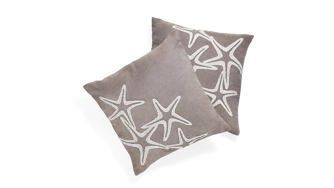 Embroidered Starfish Pillows