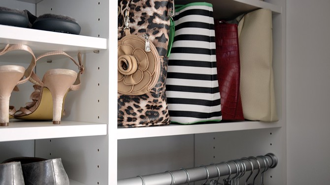 nesting purses to organizing closet