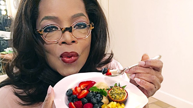 oprah with fruit