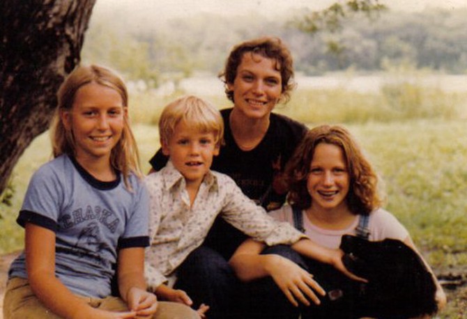 Cheryl Strayed and her brother, Leif, and sister, Karen