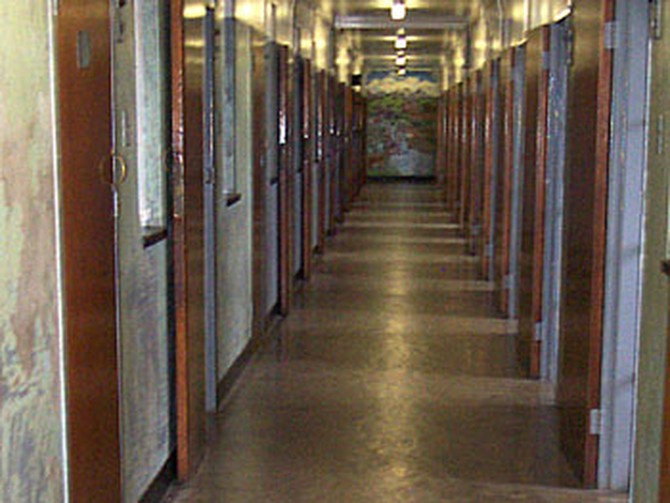 Corridor to Mandela's cell.