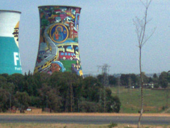 Soweto power plant towers