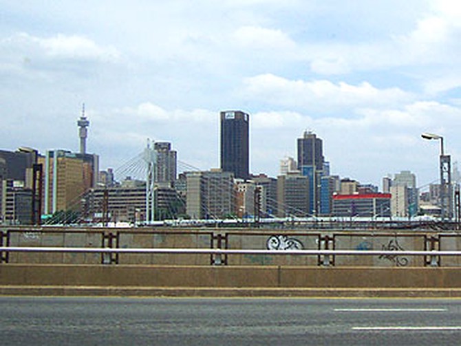 Downtown Johannesburg bridge named after Nelson Mandela.