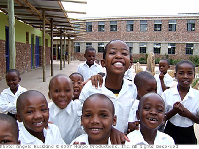 Children at the Seven Fountains school
