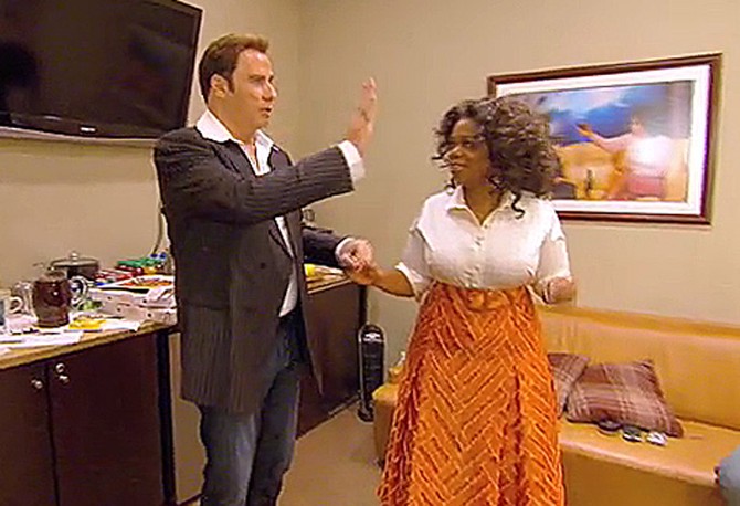Oprah and John Travolta