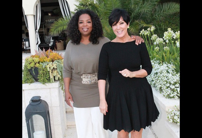 Oprah Winfrey and Kris Jenner