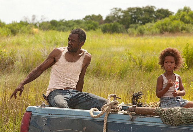 Dwight Henry and Quvenzhane Wallis in Beasts of the Southern Wild