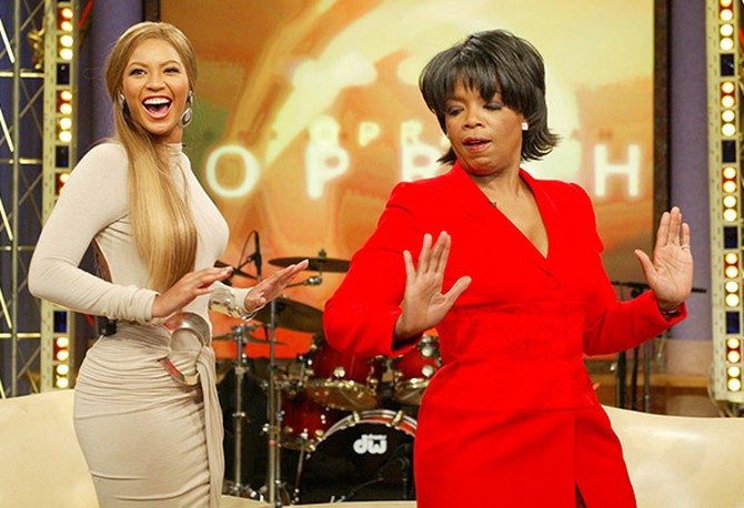 Oprah Winfrey and Beyonce