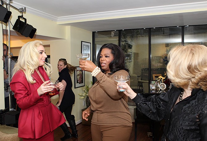 Lady Gaga and Oprah Winfrey