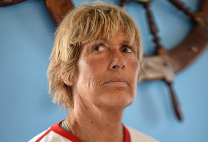 Long-distance swimmer Diana Nyad