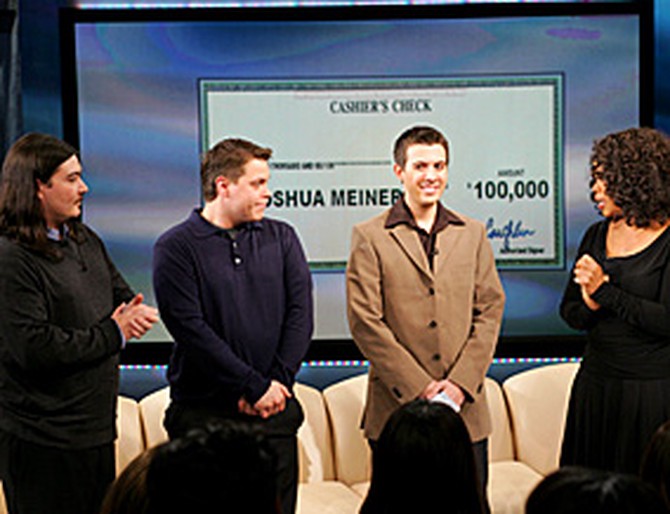 Oprah presents a third $100,000 reward
