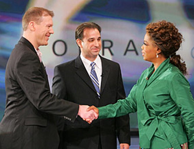 Mark Monteilh, Dr. Tim Miller and Oprah