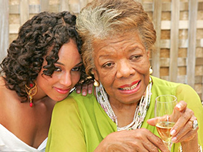 Alicia Keys and Maya Angelou