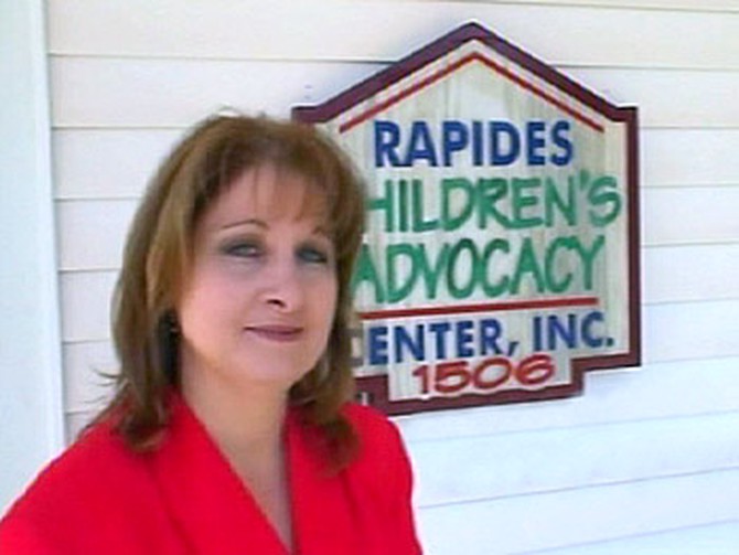Cheryl helps abused children tell their story to police.