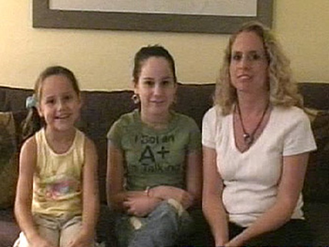 Tanya Adams and her daughters, Britney and Christy