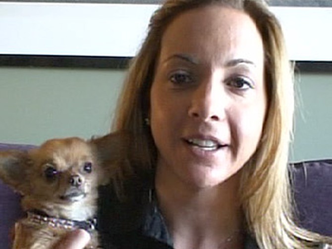 Marisa Barra and her dog Lola