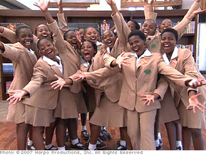 The girls form a new family at the Oprah Winfrey Leadership Academy.