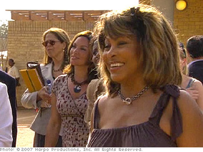 Tina Turner at the Leadership Academy in South Africa