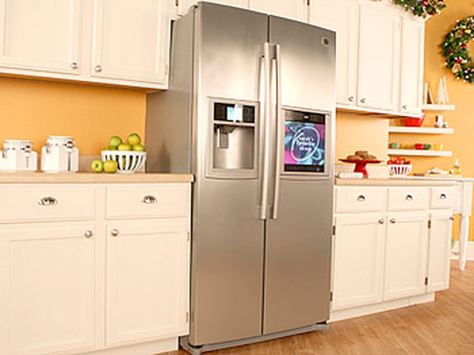 HDTV Refrigerator with Weather and Info Center from LG Electronics