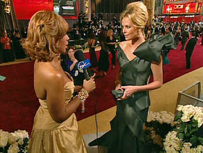 Charlize Theron on the red carpet