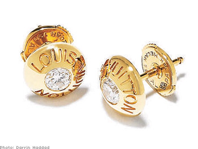 Louis Vuitton diamond earrings
