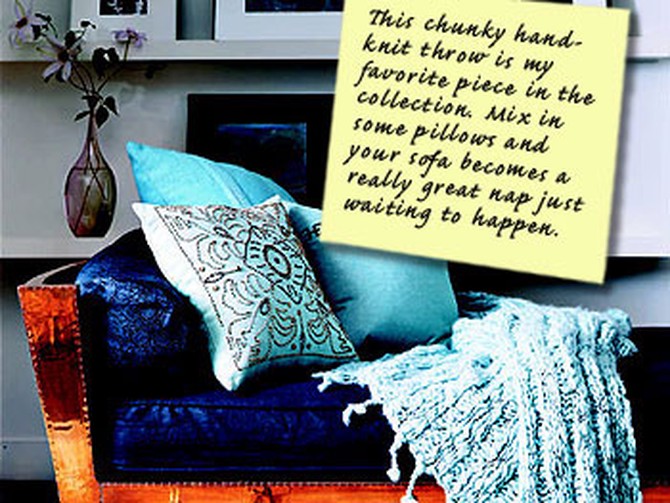 Nate Berkus's ideas for sofas and pillows