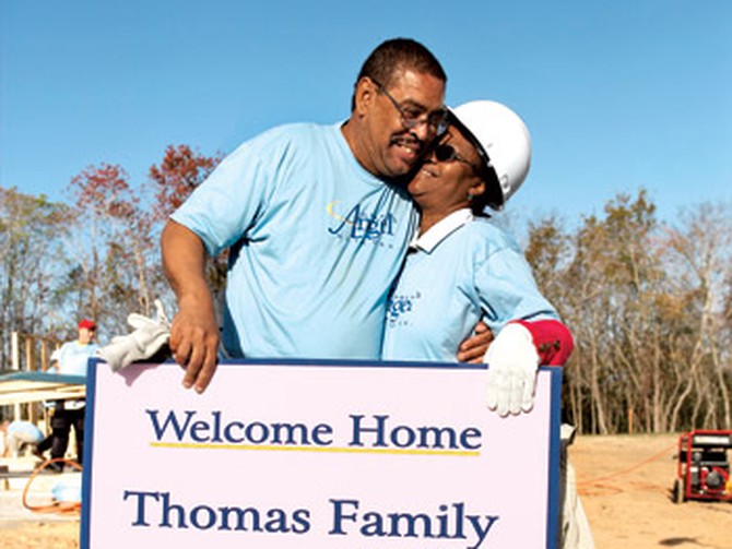Nathan and Esther Thomas took a break from working on their future home