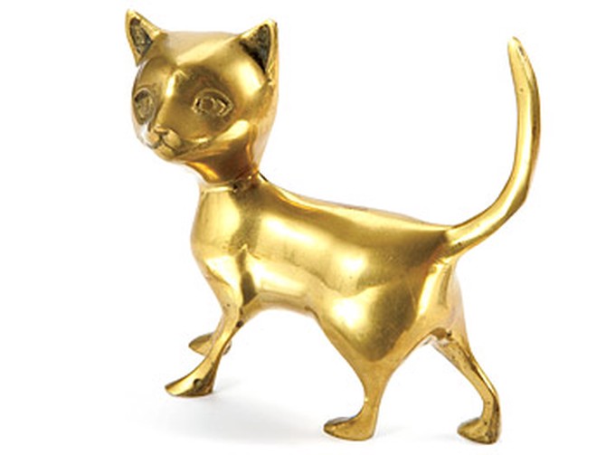 Angela Adams' sentimental cat sculpture