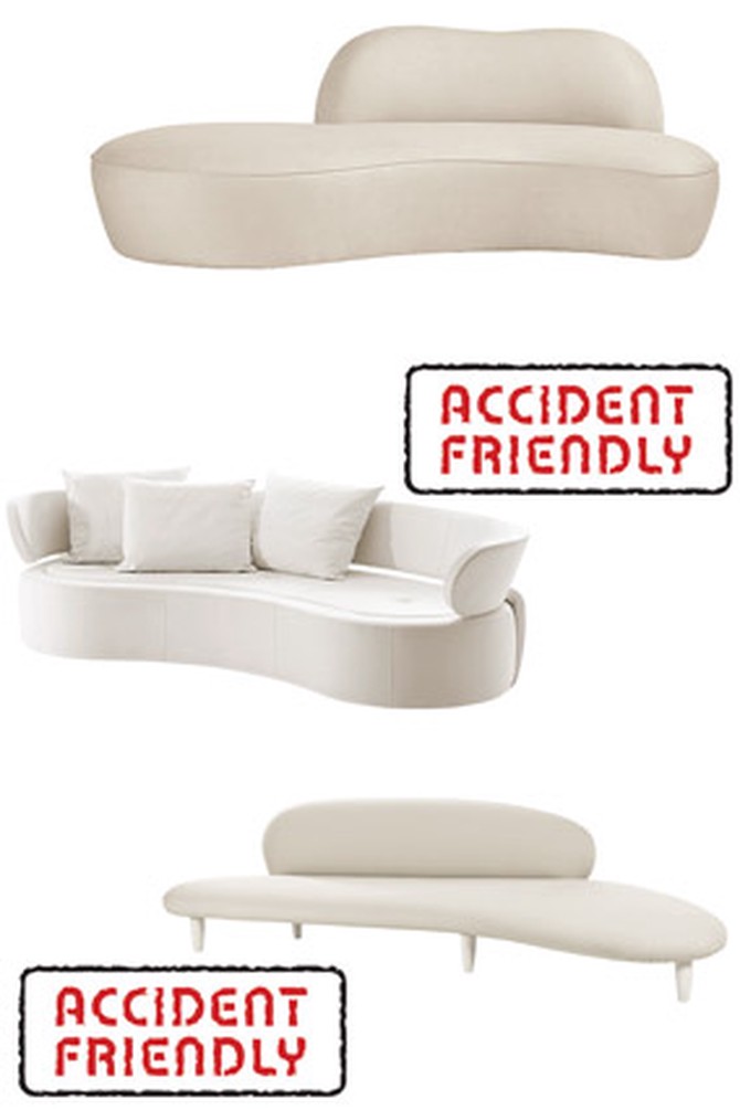 Ultramodern white sofas